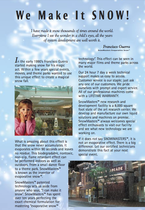 snow machine inventory hsitory facts